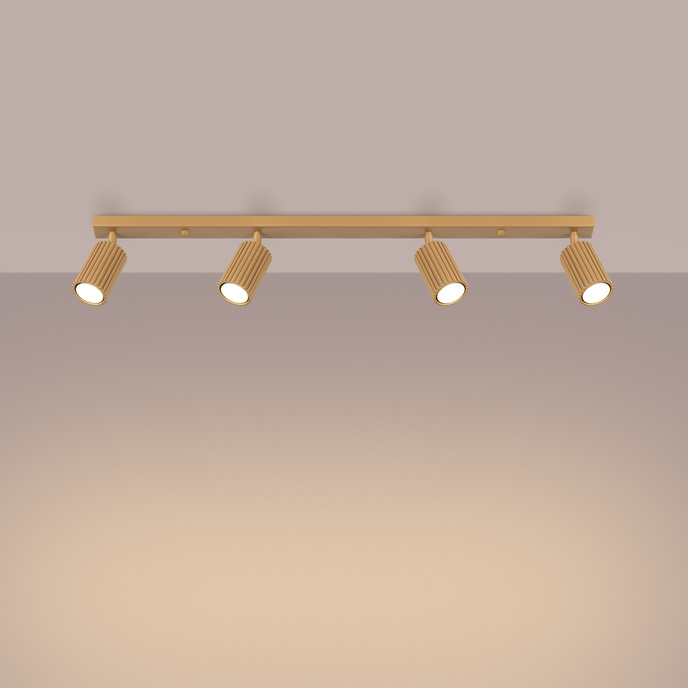 Plafondlamp KARBON 4L goud