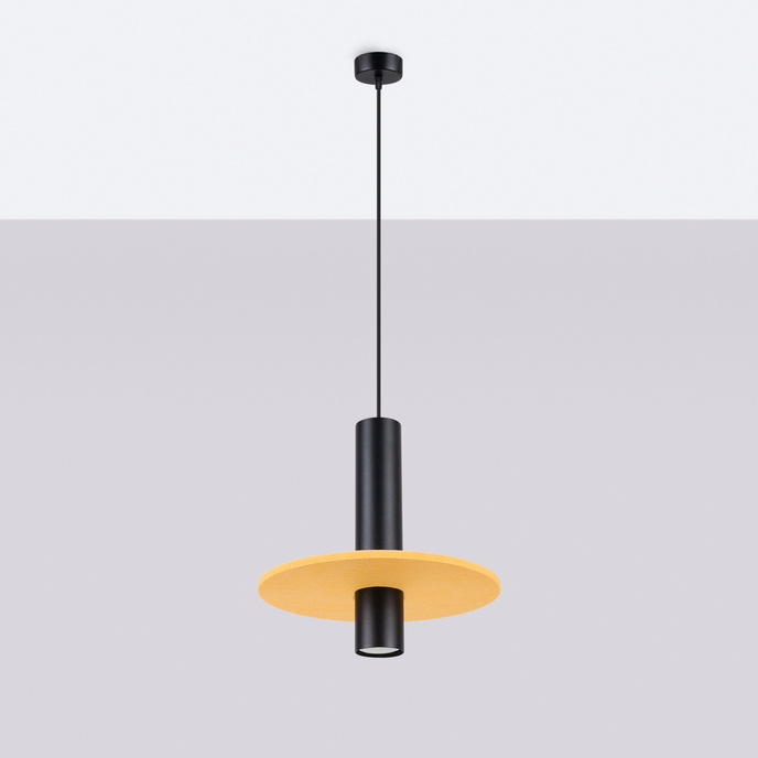 Hanglamp PELTA 1 zwart/geel