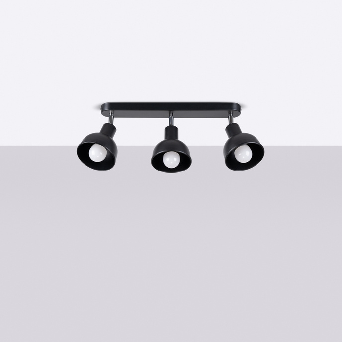 Plafondlamp ELBA 3 zwart