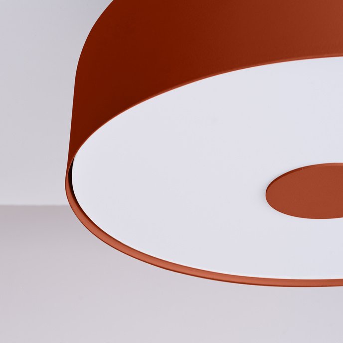 Plafondlamp OMIQ rood oker