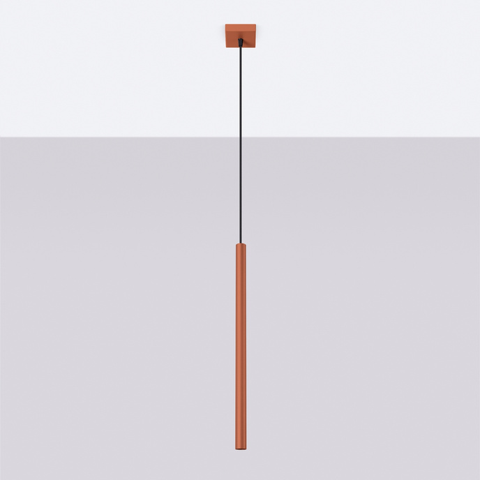 Hanglamp PASTELO 1 rood oker