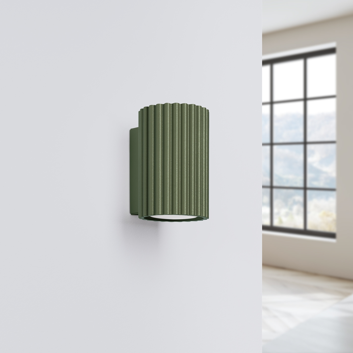Wandlamp KARBON 10 olijfgroen