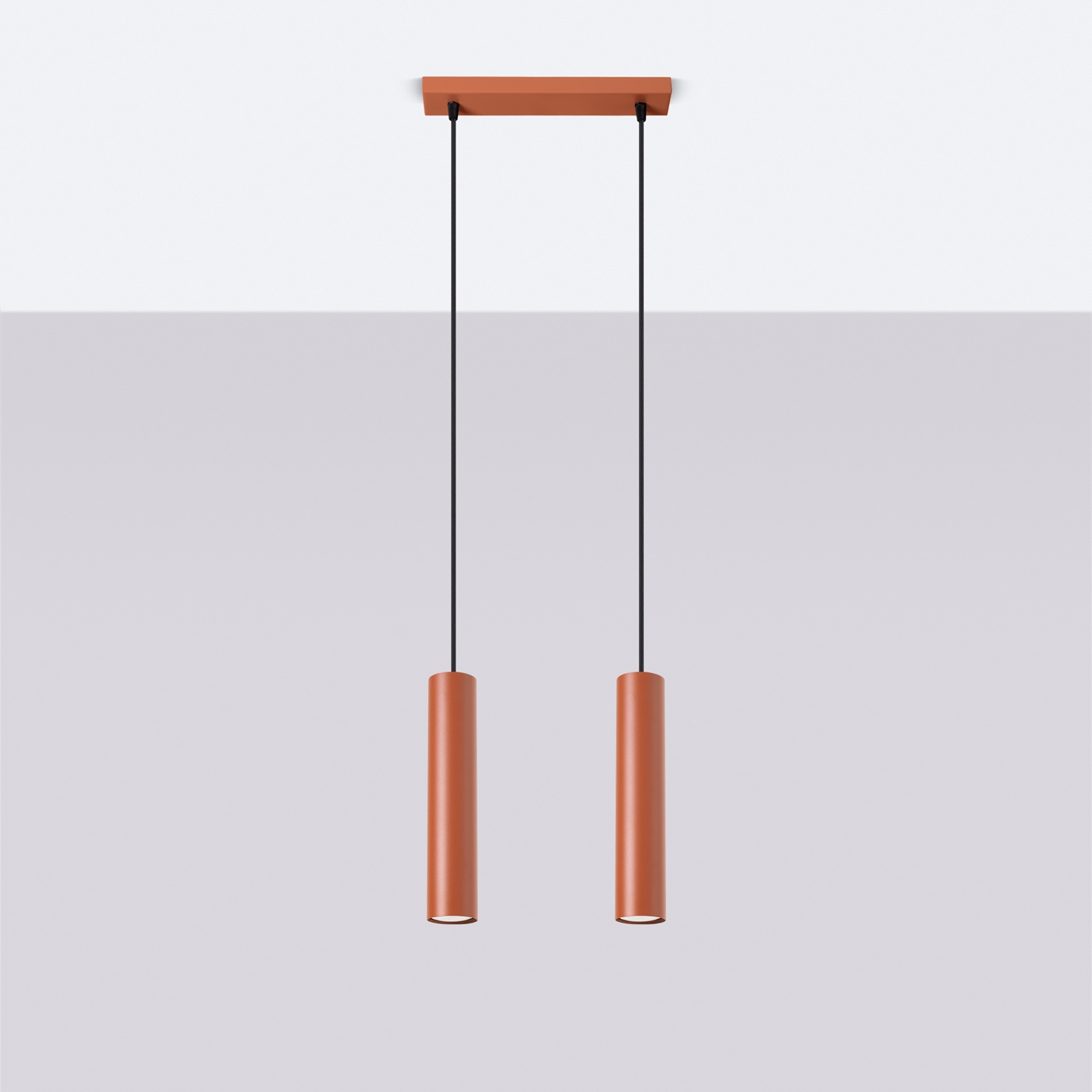 Hanglamp LAGOS 2 rood oker