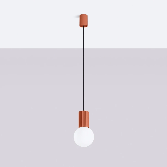 Hanglamp HALO 1 rood ochra