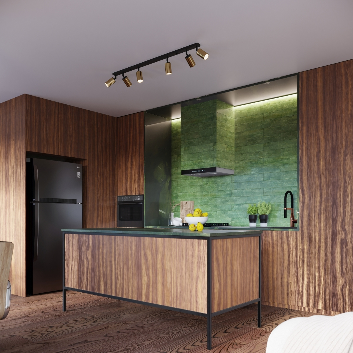 Plafondlamp WINX 2 zwart/goud