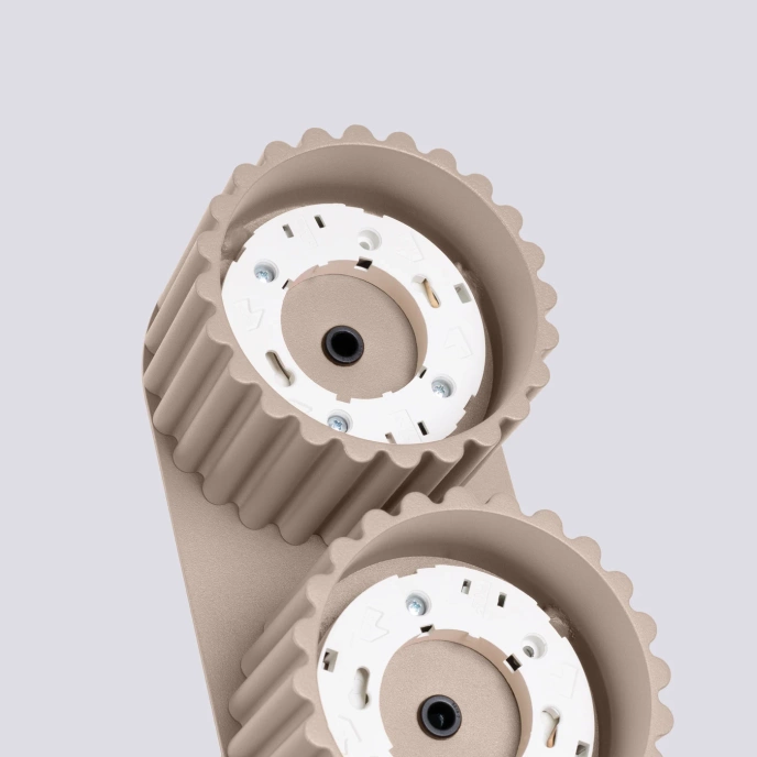 Plafondlamp AURA 2 taupe Gx53