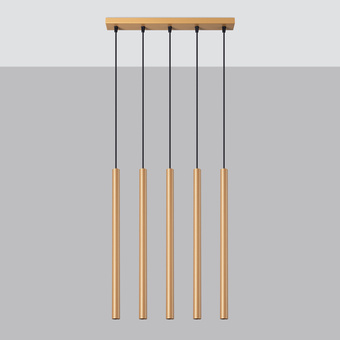 Hanglamp PASTELO 5L goud