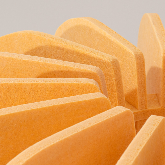 Staande lamp MULA 45 geel