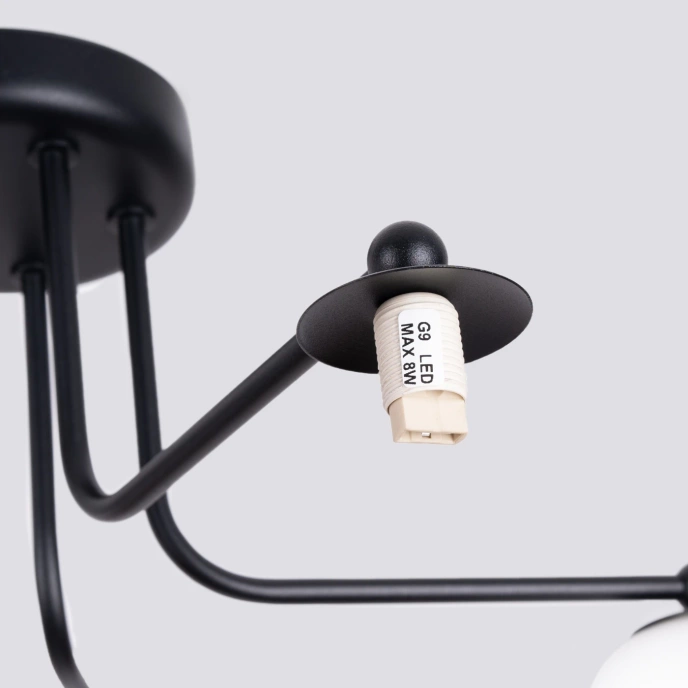 Kroonluchter ASTRAL 5 zwart