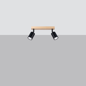 Plafondlamp VERDO 2 zwart