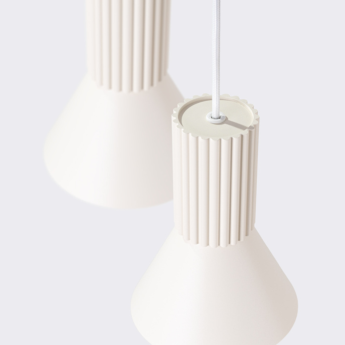 Hanglamp ESTRIA 3P beige