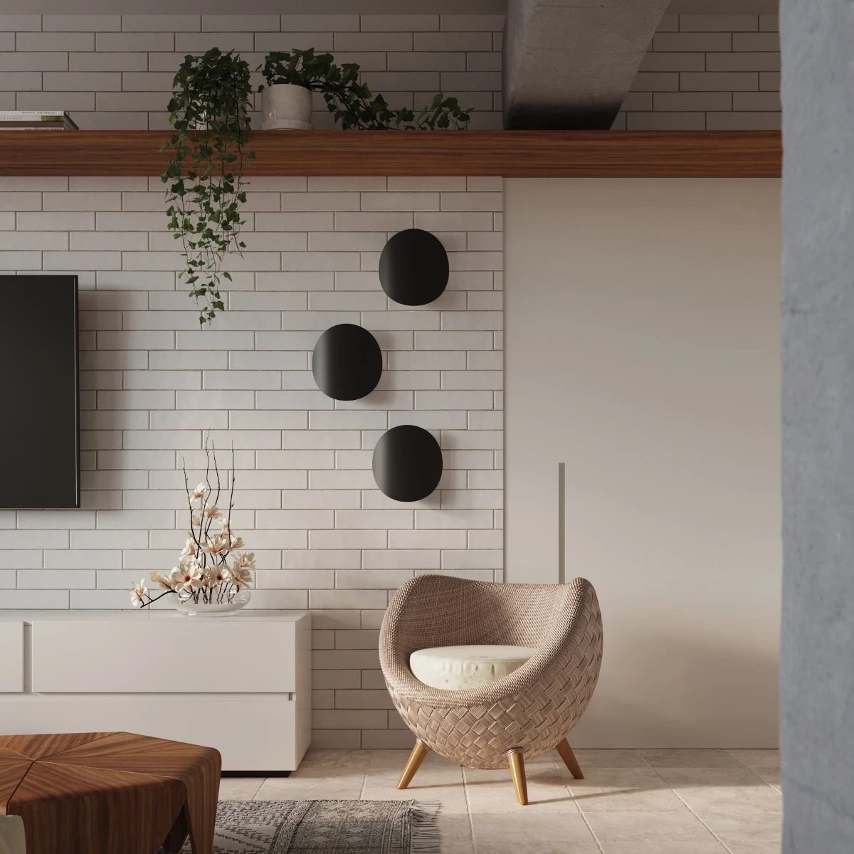 Wandlamp SENSES zwart