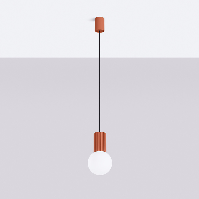 Hanglamp HALO 1 rood ochra