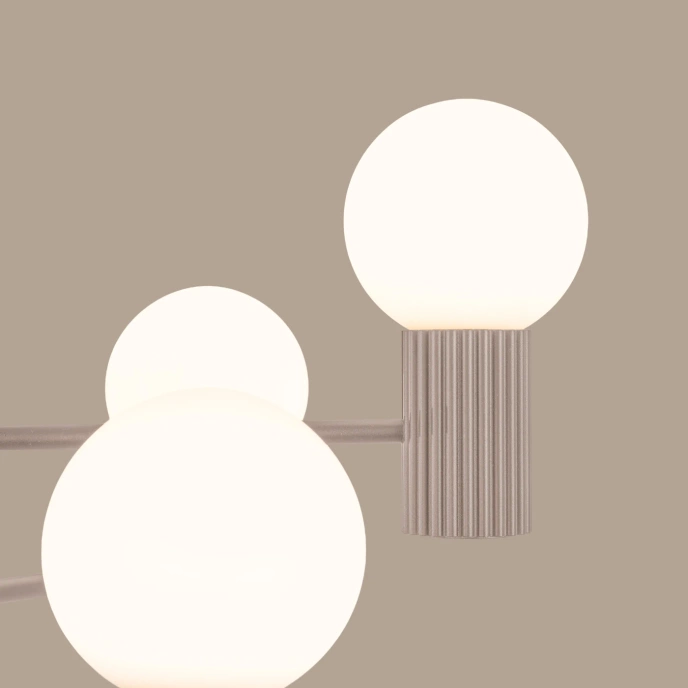 Kroonluchter HALO 6 taupe