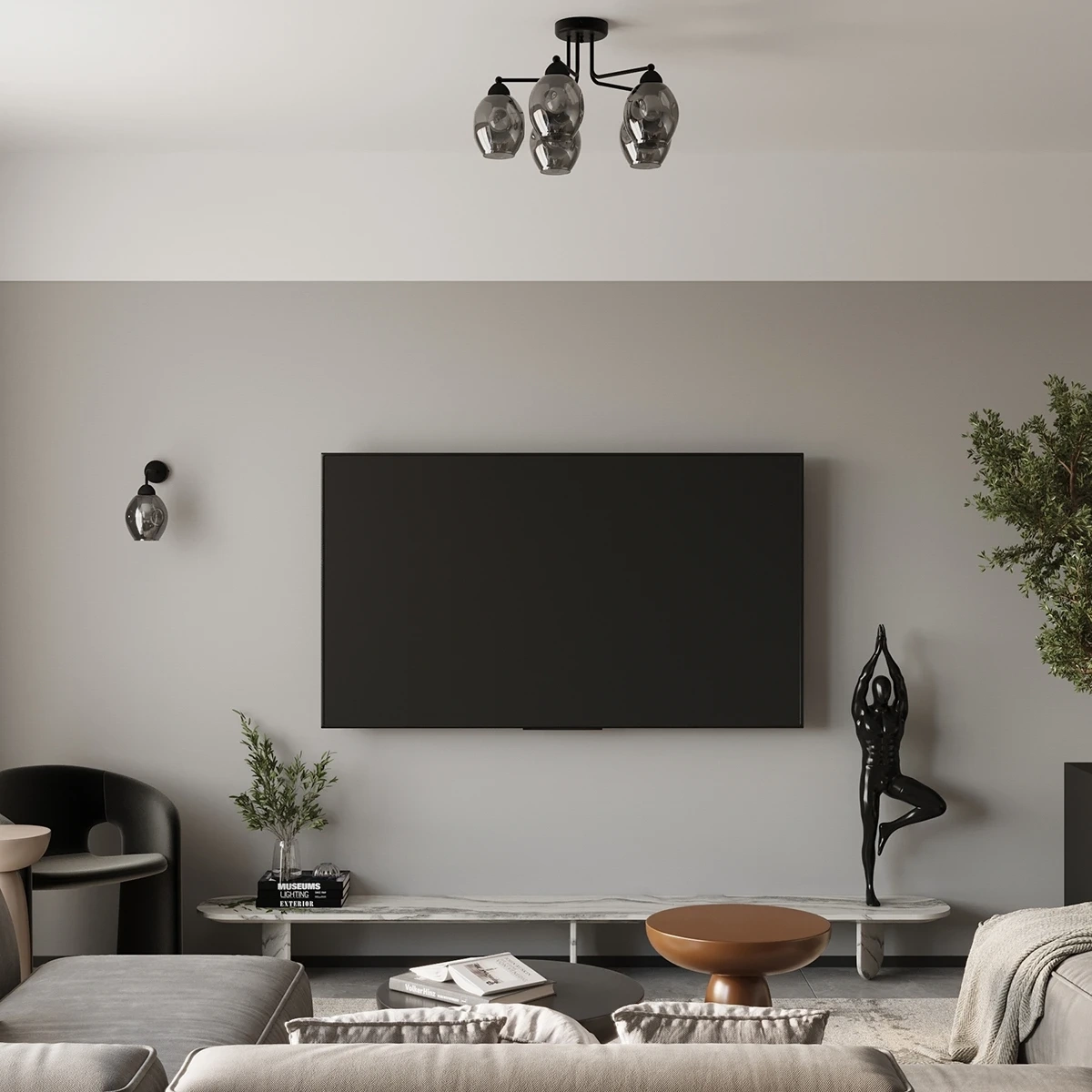 Wandlamp FILLAN 1 zwart