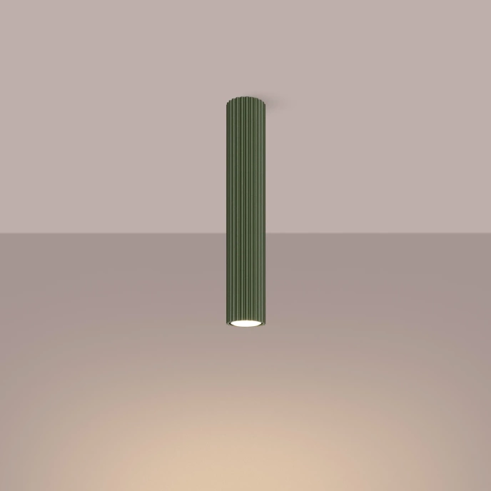 Plafondlamp KARBON 40 olijfgroen