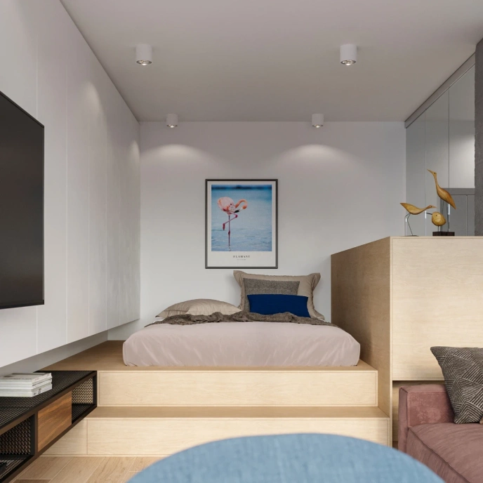 Plafondlamp TIUBE wit