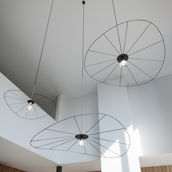 Hanglamp ESKOLA 70 zwart