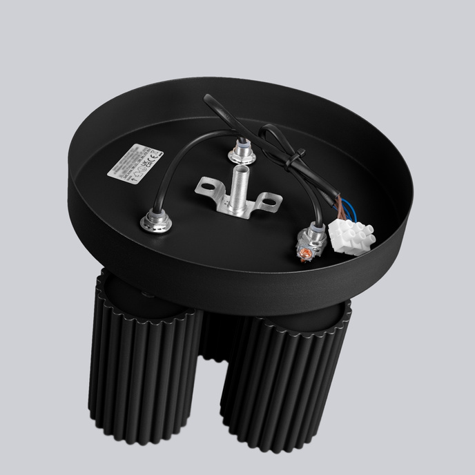 Plafondlamp KARBON 3P zwart