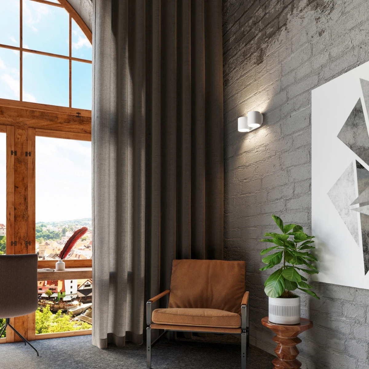 Wandlamp ORBIS 2 wit