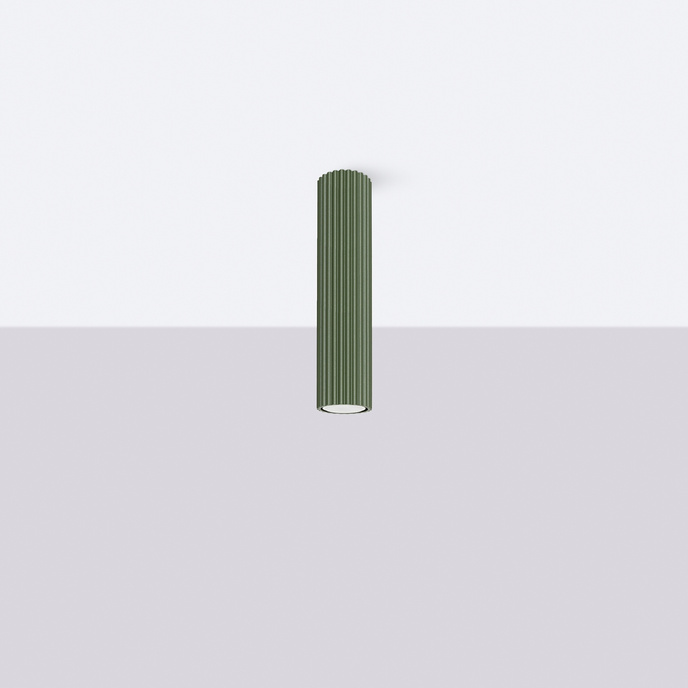 Plafondlamp KARBON 30 olijfgroen