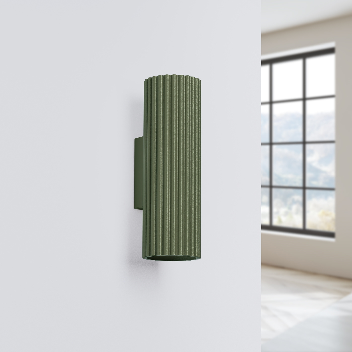 Wandlamp KARBON 20 olijfgroen