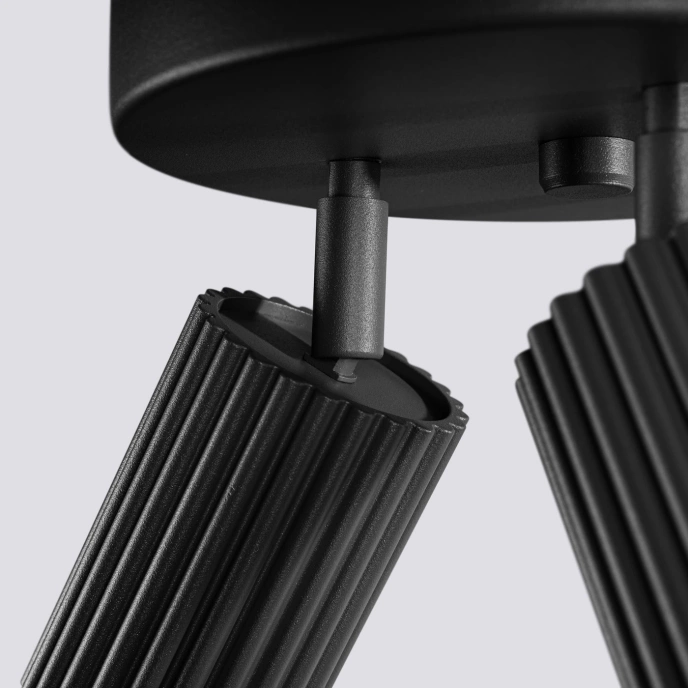 Plafondlamp KARBON 3P zwart