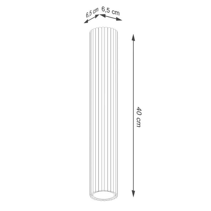 Plafondlamp KARBON 30 taupe