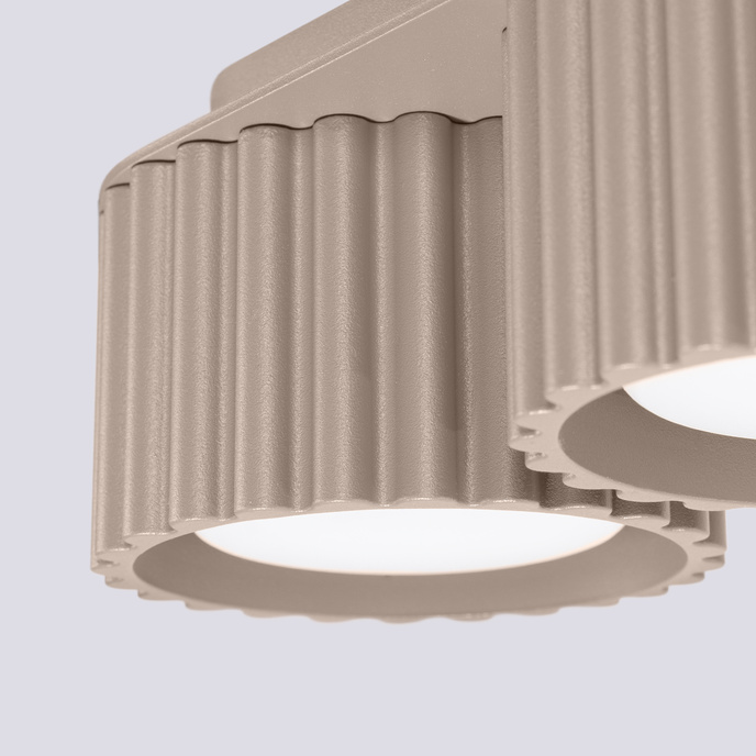 Plafondlamp AURA 2 taupe Gx53