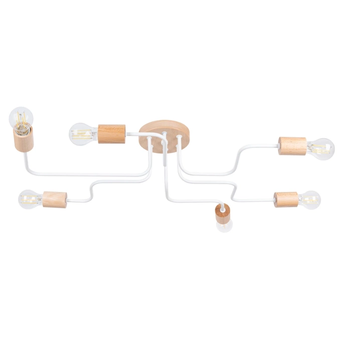 Kroonluchter TIMBO 6 wit