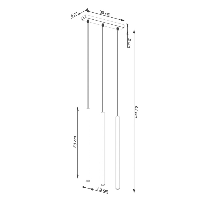 Hanglamp PASTELO 3 olijfgroen