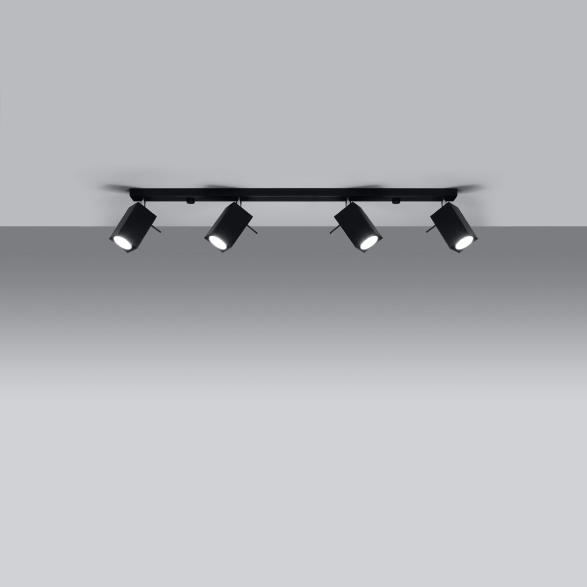 Plafondlamp MERIDA 4L zwart