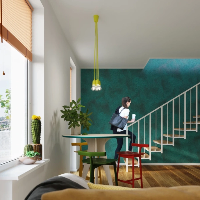 Hanglamp DIEGO 3 geel