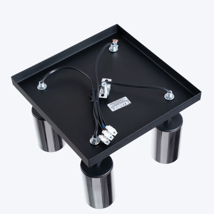 Plafondlamp WINX 4 zwart/chroom