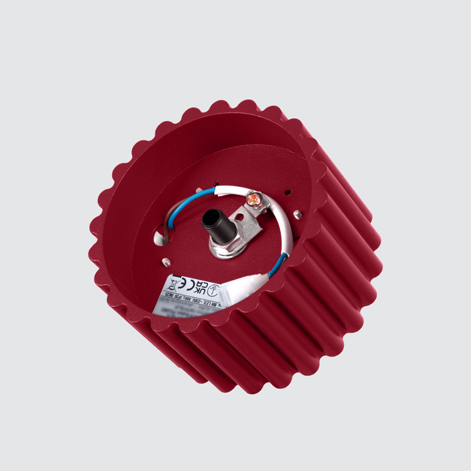 Plafondlamp AURA 1 bordeaux Gx53