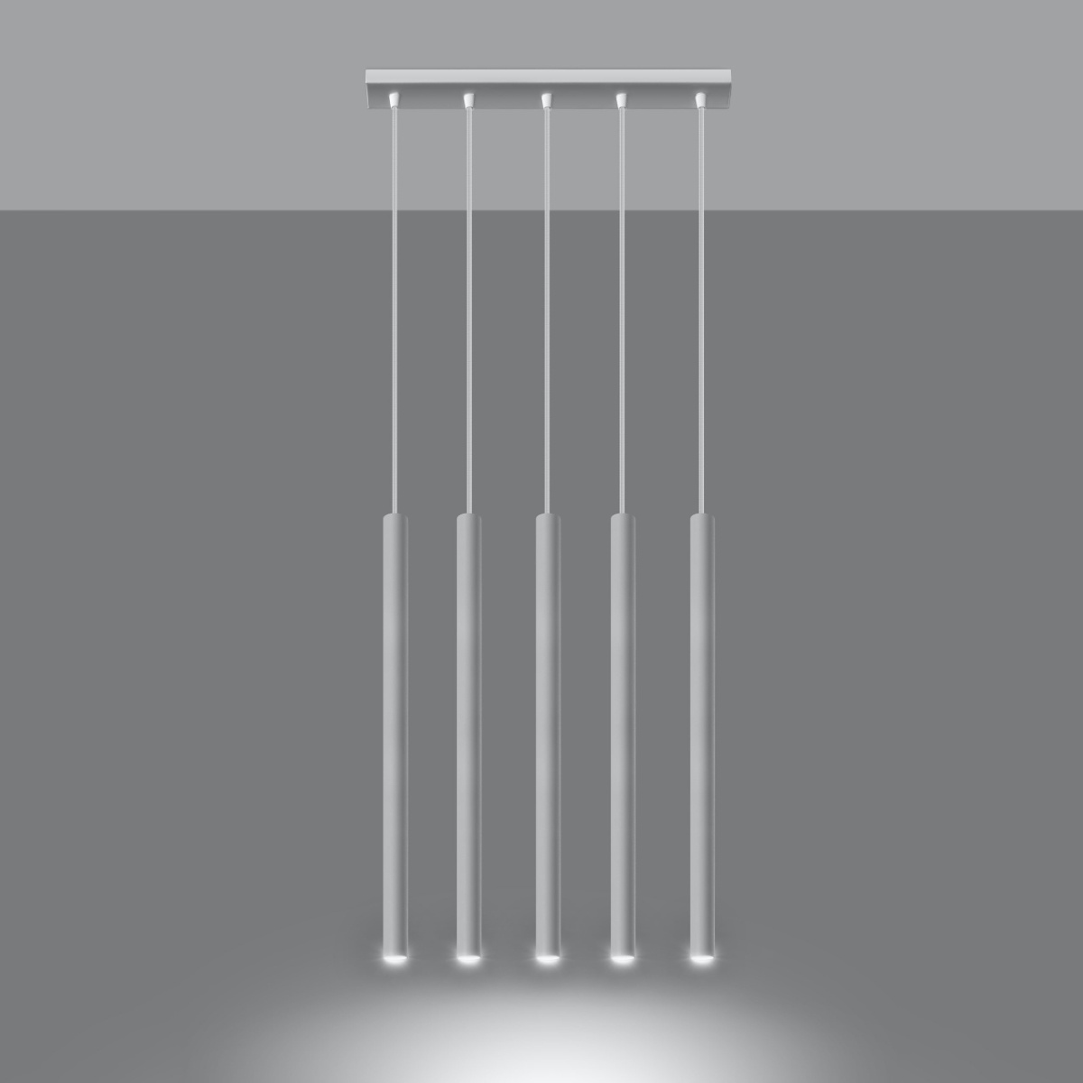 Hanglamp PASTELO 5 wit