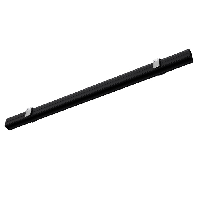 Magnetische inbouwrail 1m zwart MIDI AAN/UIT DALI 48V