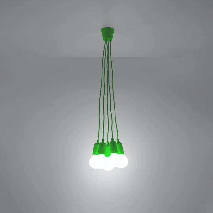 Hanglamp DIEGO 5 groen