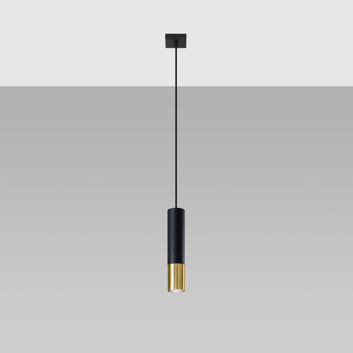 Hanglamp LOOPEZ 1 zwart/goud