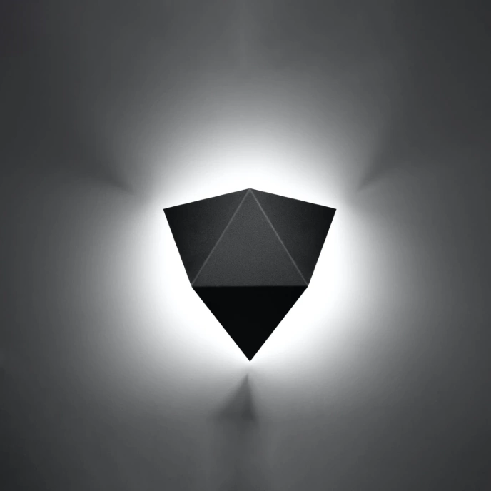 Wandlamp SOLIDO zwart