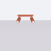 Plafondlamp KARBON 2 rood oker