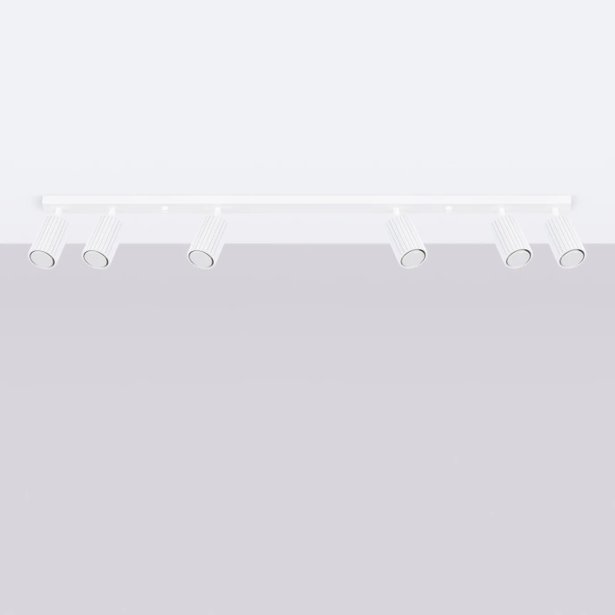 Plafondlamp KARBON 6L wit