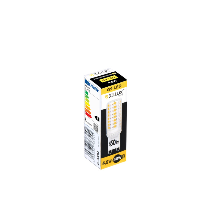 LED lamp G9 3000K 4,5W 450lm