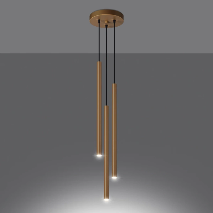 Hanglamp PASTELO 3P goud