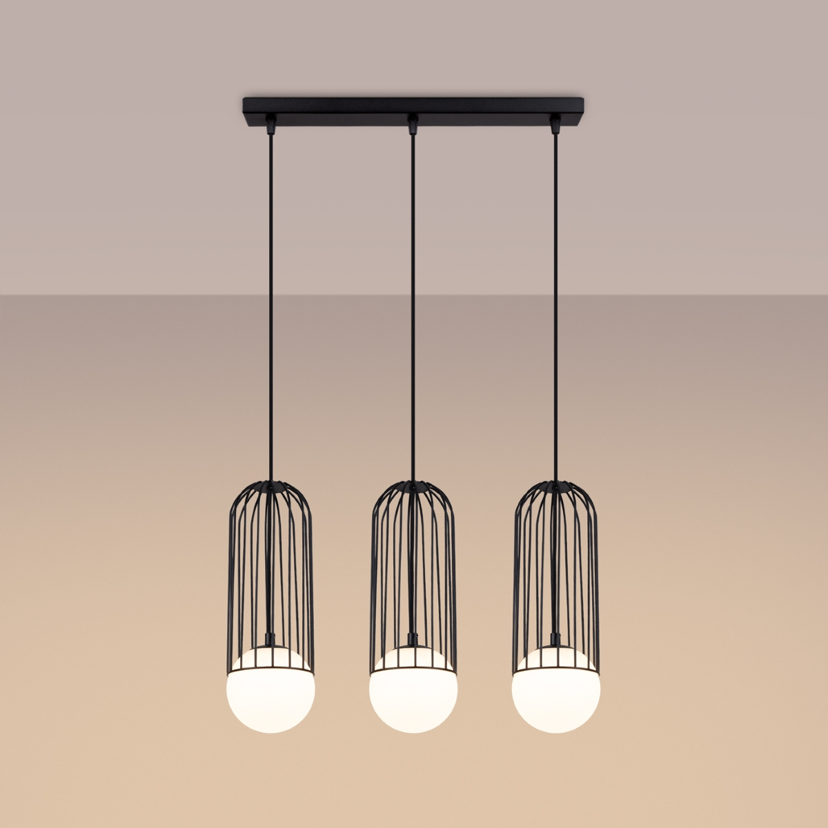 Hanglamp BRINA 3L zwart