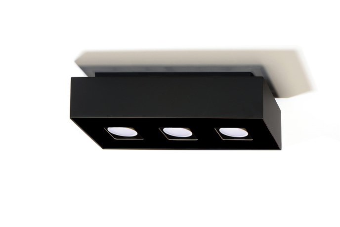 Plafondlamp MONO 3 zwart