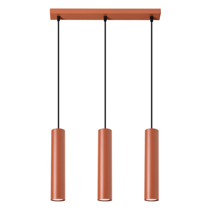 Hanglamp LAGOS 3L rood oker