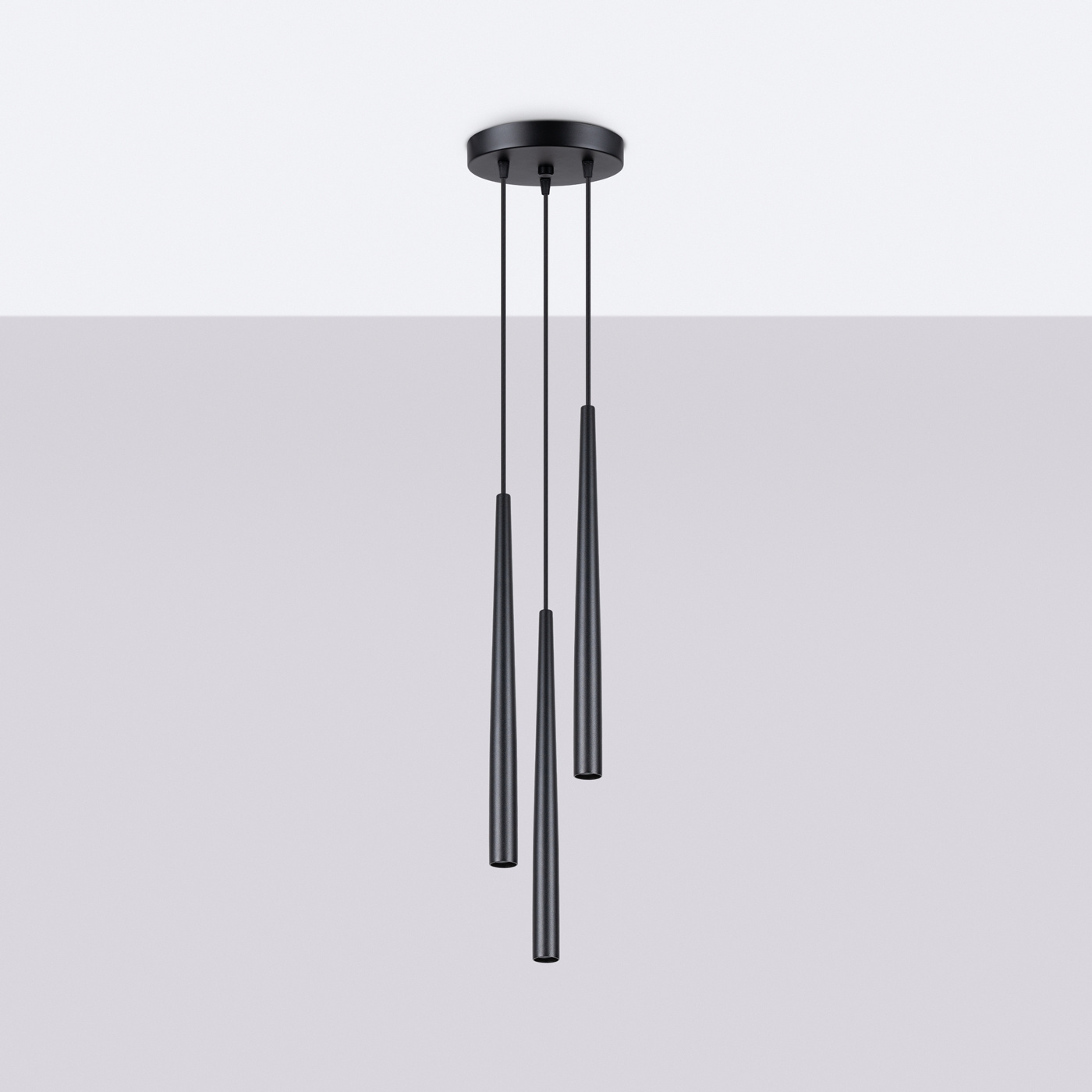 Staande lamp BLISS 3P zwart