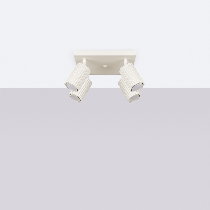 Plafondlamp KARBON 4 beige