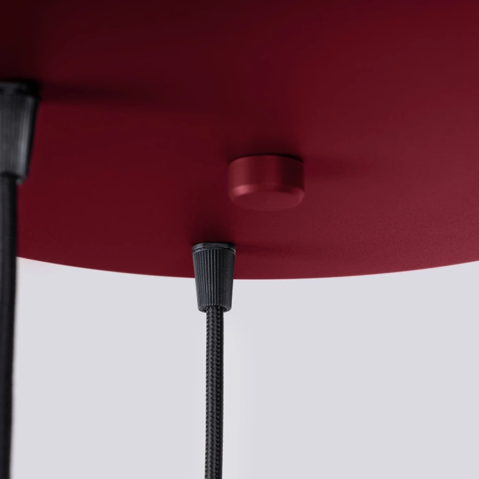 Hanglamp HALO 3P bordeauxrood